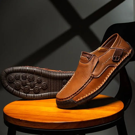 Élégance™ | Chaussures Classiques en Cuir Confortables pour Hommes